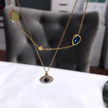 Load image into Gallery viewer, EVIL EYE CHARM NECKLACE
