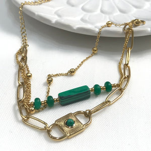 Malachite Stone Bracelet